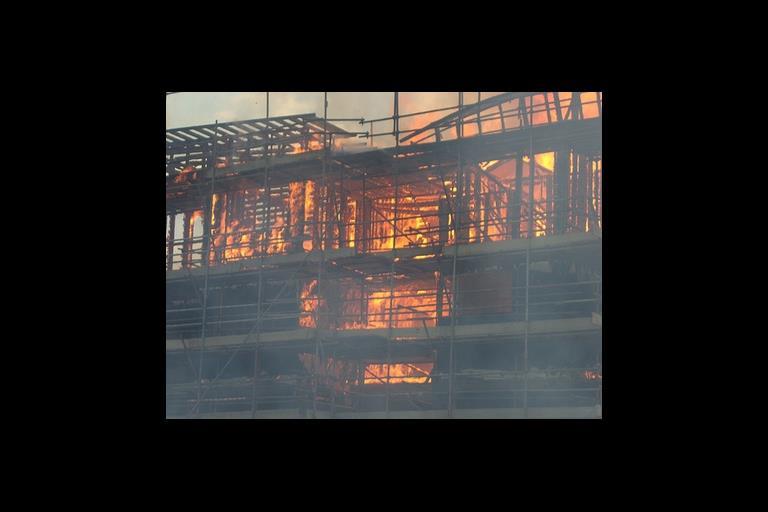 Fire hits Hatfield flats site News Building